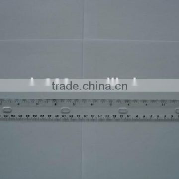 High quality transparent 30cm unfolding plastic ruler for school and office