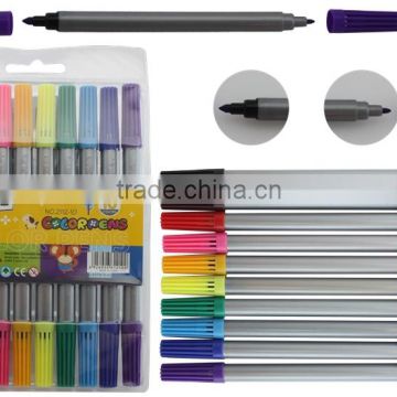 10 Pack washable water color pen in PVC bag set