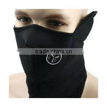 Neoprene Black Thermal Fleece Half Face Mask Facemask