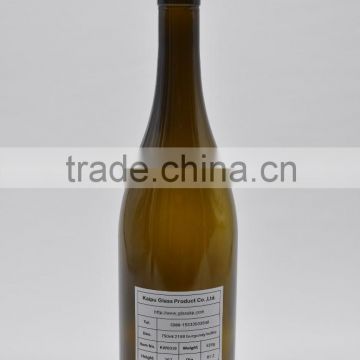 High Quality 750ml glass bottle cork top