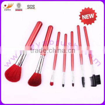 7pcs red hair and red handle girls makeup kit