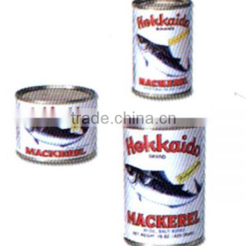 tin cans for food canning fish mackerel in natural oil