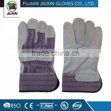 JX68E506 High Quality Welding Patched Palm Leather Working Glove