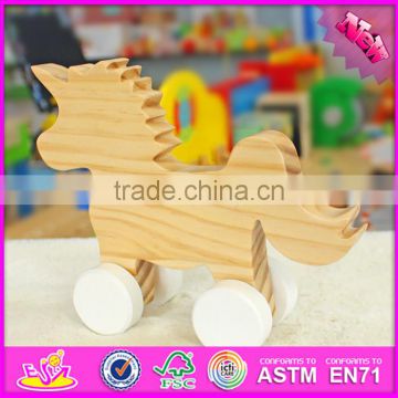 2016 new design children toys wooden unicorn W05B151