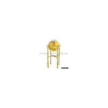 four-legged  golden high stand yellow MOP globe