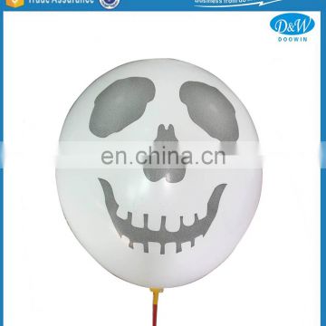 12" 2.5g Latex Skeleton Printed Balloon for Halloween Party