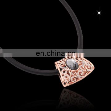 Promotional wholesale custom crystal souvenir metal rhinestone necklace for women MCB-0011