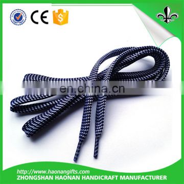Popular high quality cheap printed recycled polyester shoelace