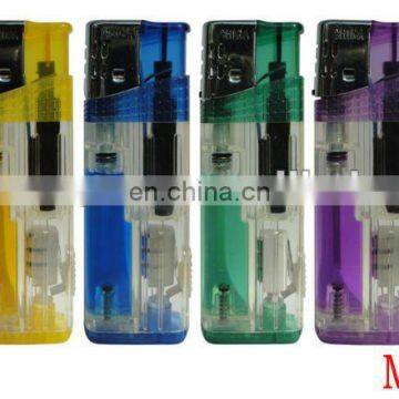 plastic windproof gas lighter with LED