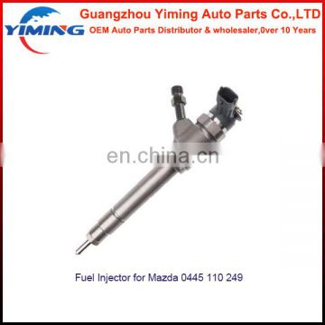 Best quality auto parts 0445110249 fuel injector for Mazda injector 0445 110 249