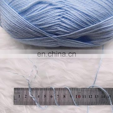china multi color yarn joy 100% mixed spun dk thick fancy turkish dyed wave solid acrylic baby yarn