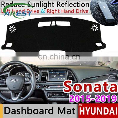 for Hyundai Sonata 2015 2016 2017 2018 2019 LF Anti-Slip Mat Dashboard Cover Pad Sunshade Dashmat Protect Carpet Car Accessories