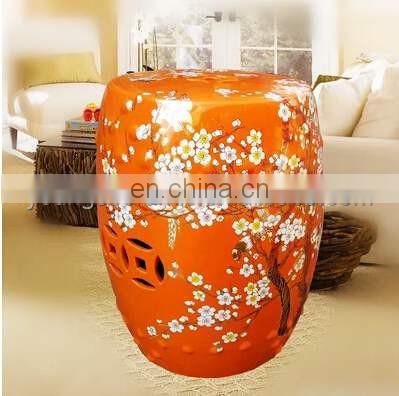 Mix Color Glazed Chinese Garden Ceramic Drum Stool For Retail And Wholesale