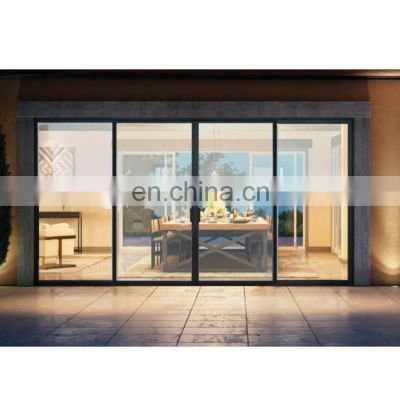 North American front entrance sliding aluminum sectional interior noiseless doors