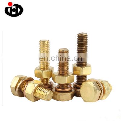 High Quality JINGHONG Copper Hex Color Nuts and Bolts