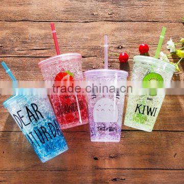 personalized kids plastic cups with straws