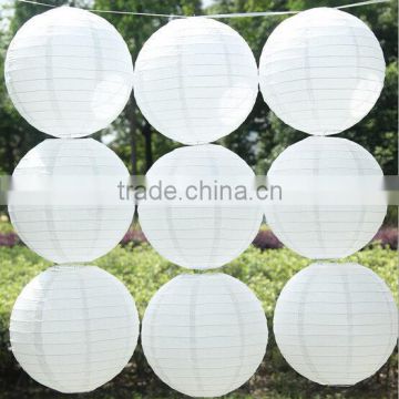 Pure white 12 inch Chinese paper lanterns,wedding lanterns wholesale