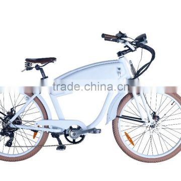 vintage electric beach cruiser bicycle