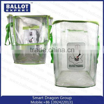 High Quality Plastic Ballot Box/ Large Foldable Clear PVC Boxes