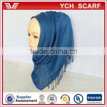 Over size solid color muslim arab head scarf for women