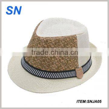 good quality custom hat with headband 2014 straw hat