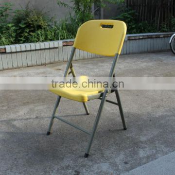 Yellow Color Plastic Folding Chair