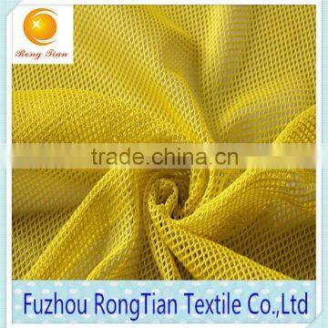 Plain style 100 polyester tricot rhombus mesh fabric for shoes