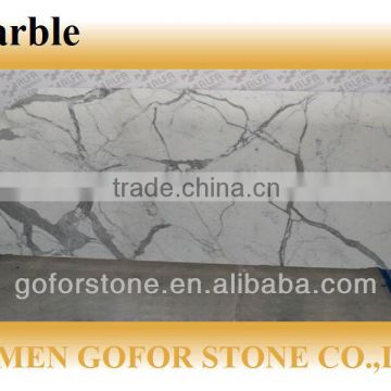 Cheap and High quality calacatta marble white,white marble slabs