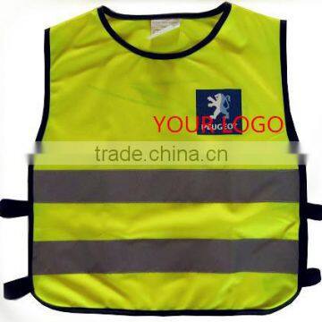 Brightly Coloured high visibility Reflective Child safety vest
