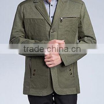 Slim fitted military jacket for men top fashion