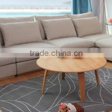Modern round table in wood tea table nordic design living furniture replica