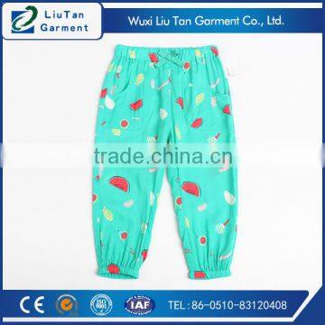 bright color cute girls icing cotton pants
