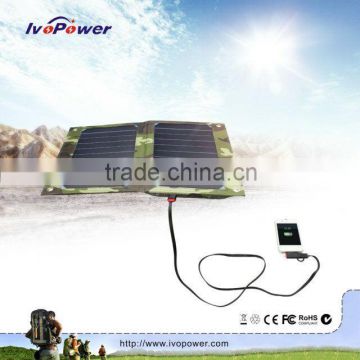 portable solar energy charger 10 watts folding solar mobile phone charger
