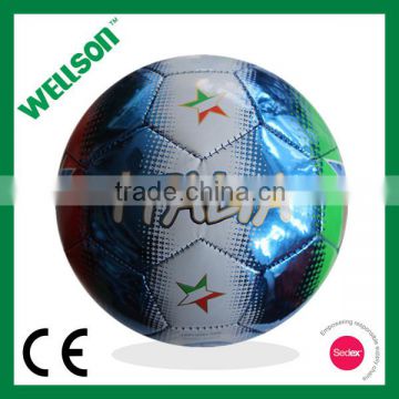 Best sales metallic shine PVC soccer ball