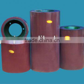 NBR rice huller rubber roller on cast iron drum