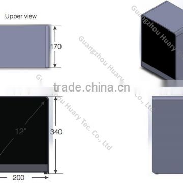10inch LCD transparent advertising display box for shopping mall