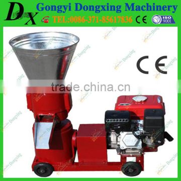 CE certificated petrol engine animal feed small pellet making machine