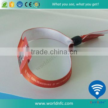 RFID Personalized Woven Fabric Bracelets
