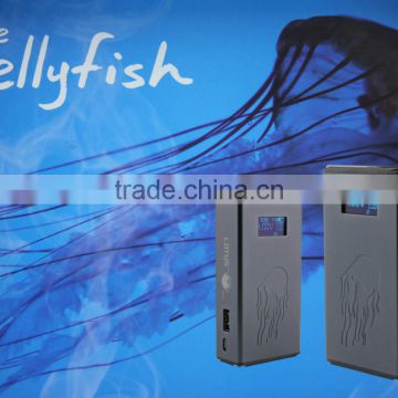 Sub - ohm .25-3.5ohm big vapor Jellyfish box mod 4000mAh power bank 53W