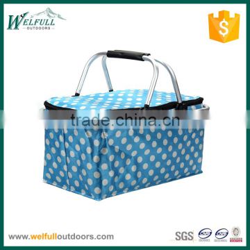 Collapsible Design Easy Storage mini picnic basket