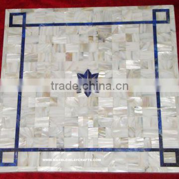 Mother Of Pearl Marble Inlay Table Top