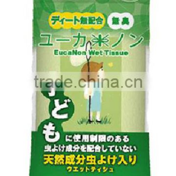 Reliable and Disposable japanese wet tissue Wet tissue for children