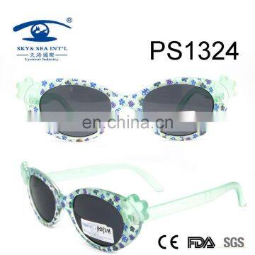 2017hot sale flower pattern girl PC kid sunglasses