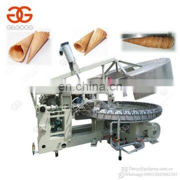 Popular Industrial Rolled Sugar Wafer Cones Making Snow Ice Cream Cup Cone Baking Machine