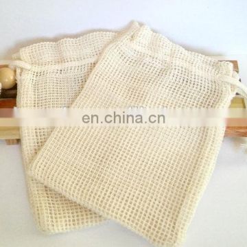 2018 hot sale cotton soap pouch mesh bag