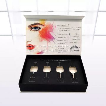 Luxury Custom High-Grade Design Cardboard Cosmetics Magnetic Flap Packing Box Manufacturer
