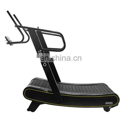 OEM Manufacture gym equipment Non-motorized woodway mechanical treadmill Self-generated Curved treadmill & air runner  equipment