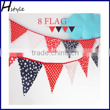 Decorative Wedding Party String Flag , Cheap Fabric Bunting SPD025