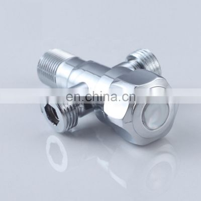 Good Quality Color Handle Angle Stop Valve Chrome Plated Zinc Material For Middle East Market