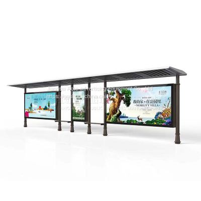 Students share the aluminum profile bus stop kiosk billboard factory of charging treasure bus stop